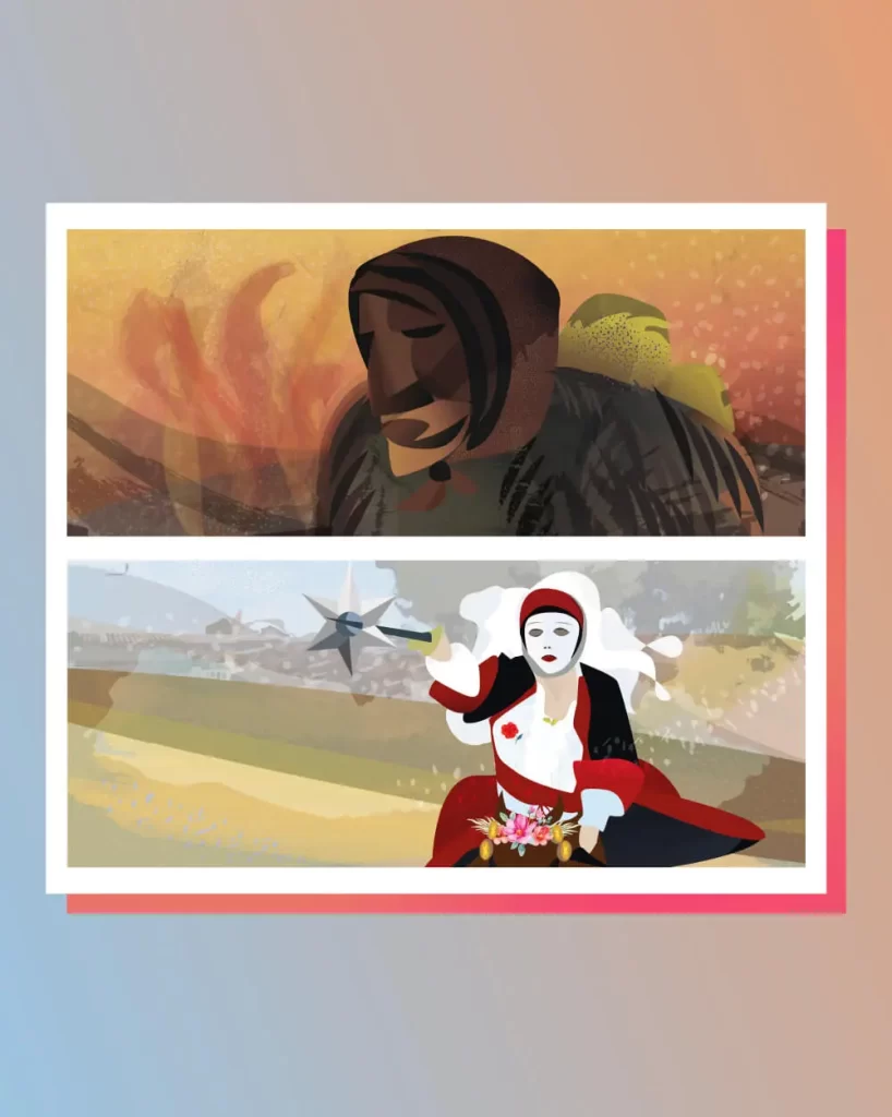 illustrazione carnevale sardo